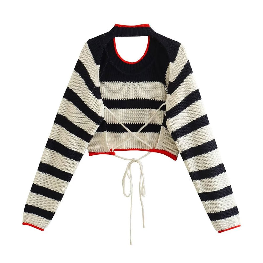 Pull Grosses Rayures Vintage - Louise Vintage