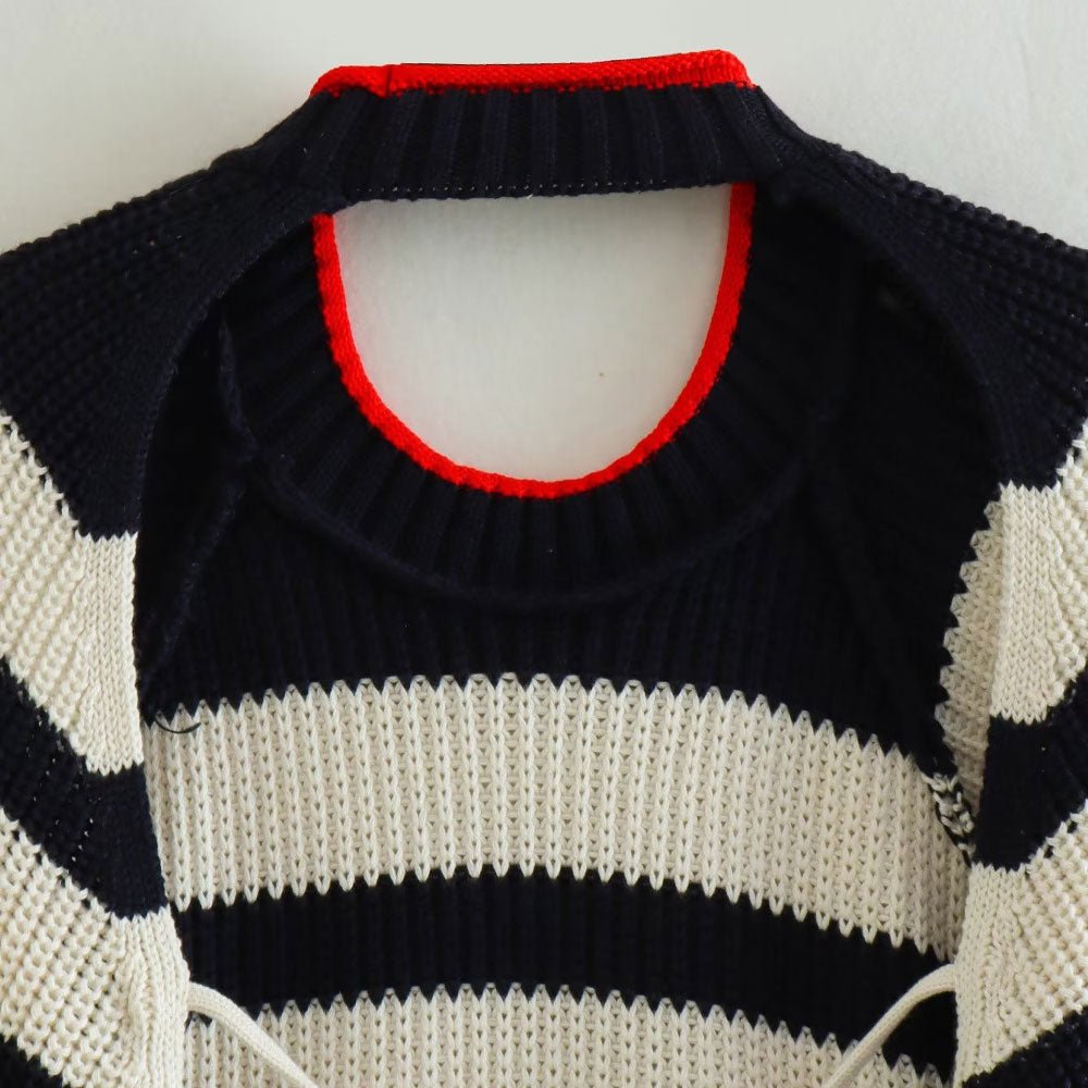 Pull Grosses Rayures Vintage - Louise Vintage