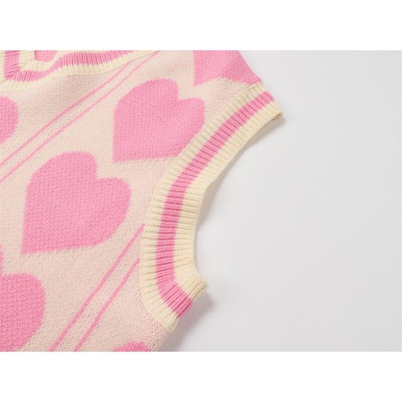 Pull Sans Manche Jacquard Vintage - Louise Vintage