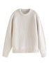 Pull Tricoté Main Vintage Blanc - Louise Vintage
