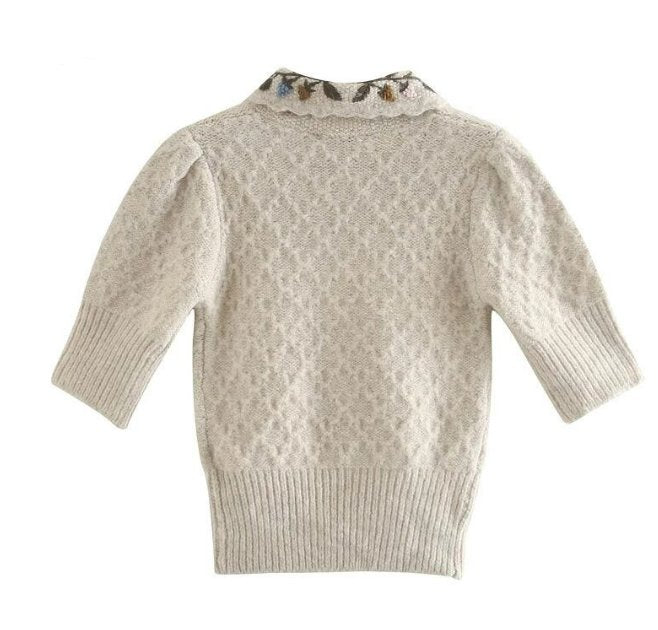 Pull Vintage Broderie - Louise Vintage
