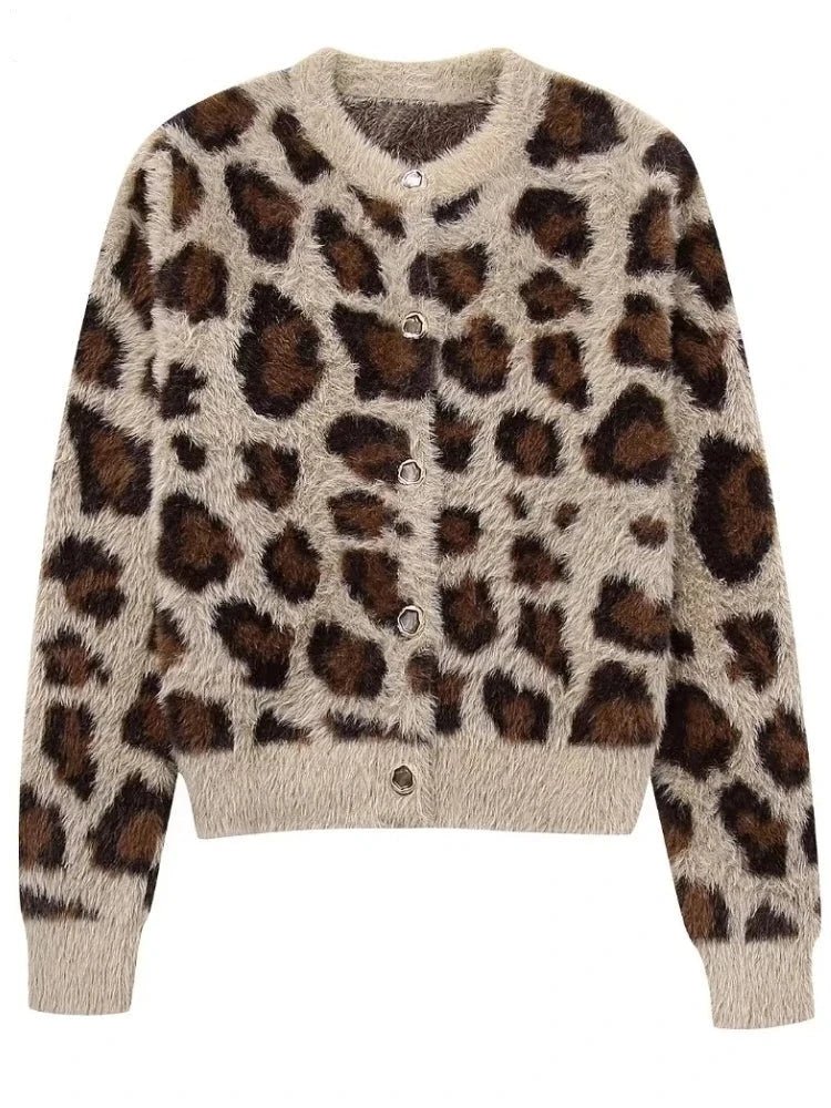 Pull Vintage Dos Nu Léopard - Louise Vintage