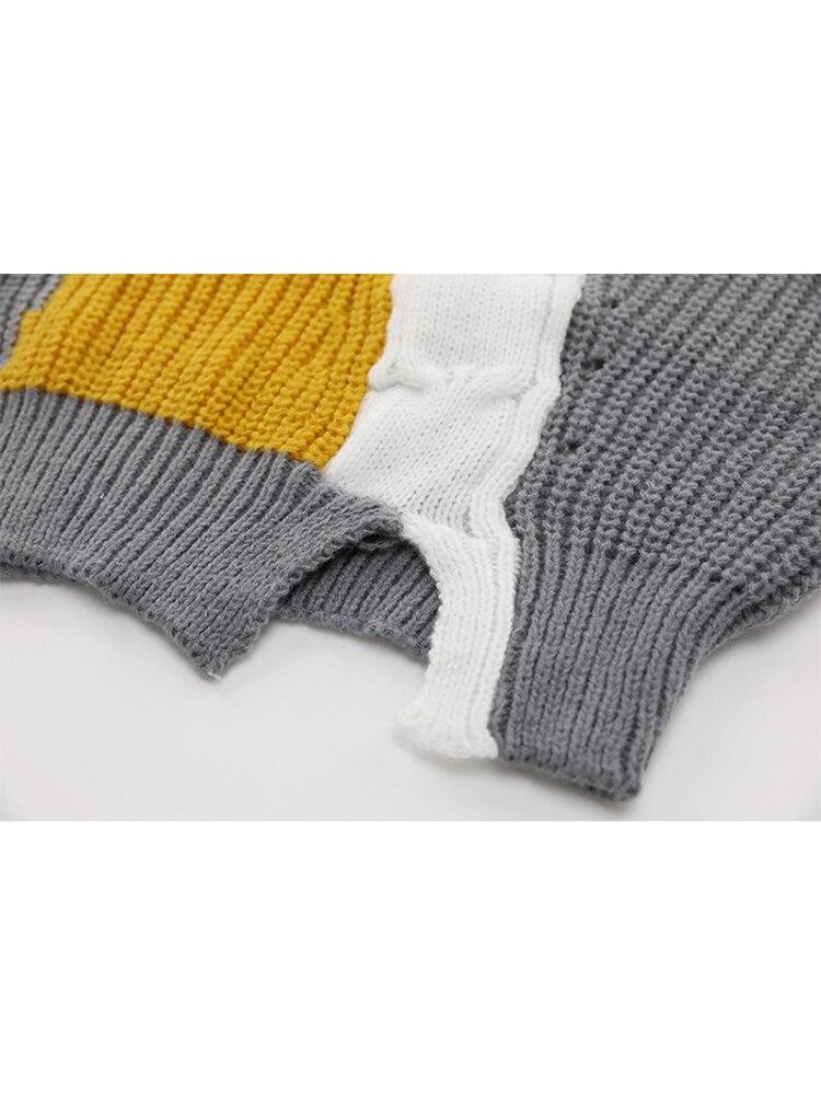 Pull Vintage Jeans Tricot Gris - Louise Vintage