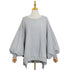 Pull Vintage Manches Lanterne Gris - Louise Vintage