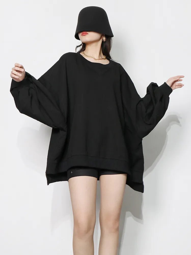 Pull Vintage Manches Lanterne Noir - Louise Vintage