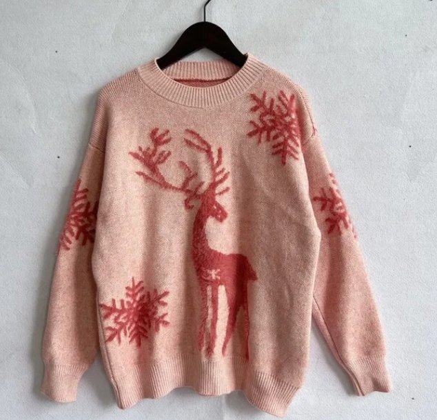 Pull Vintage Noel Rose - Louise Vintage