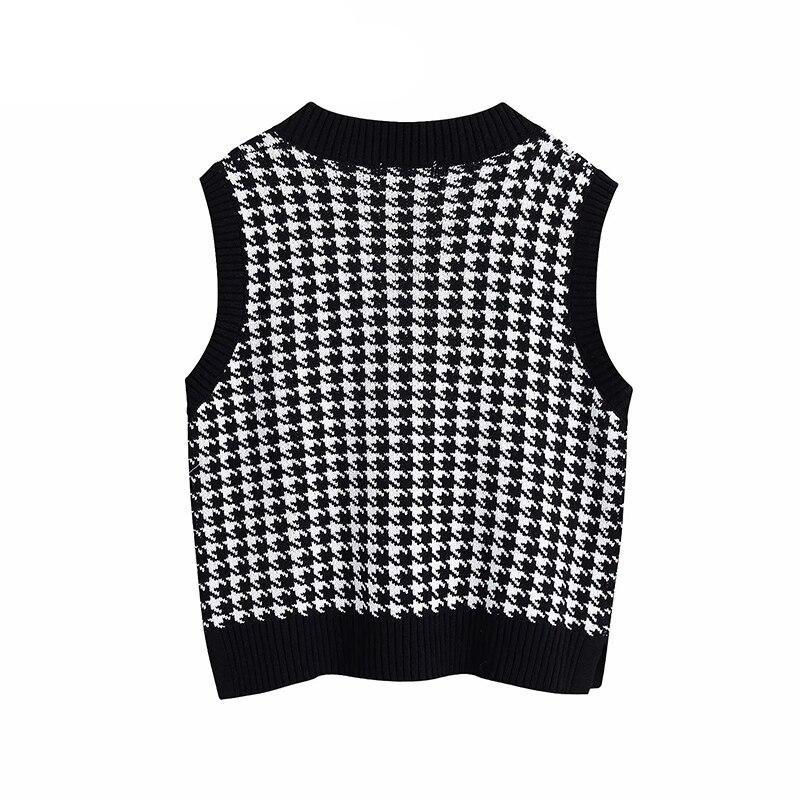 Pull Vintage Petits Carreaux - Louise Vintage