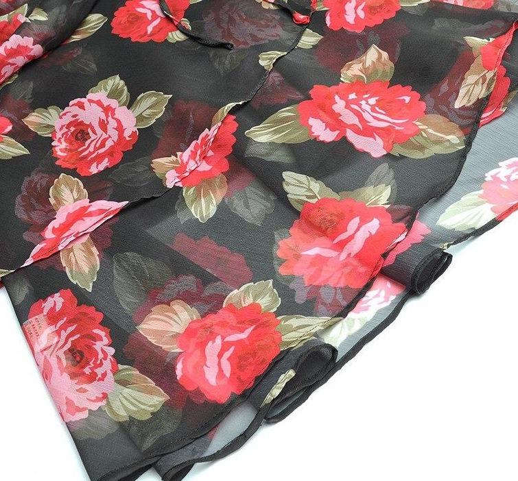 Robe 1940s Noir et Rouge - Louise Vintage