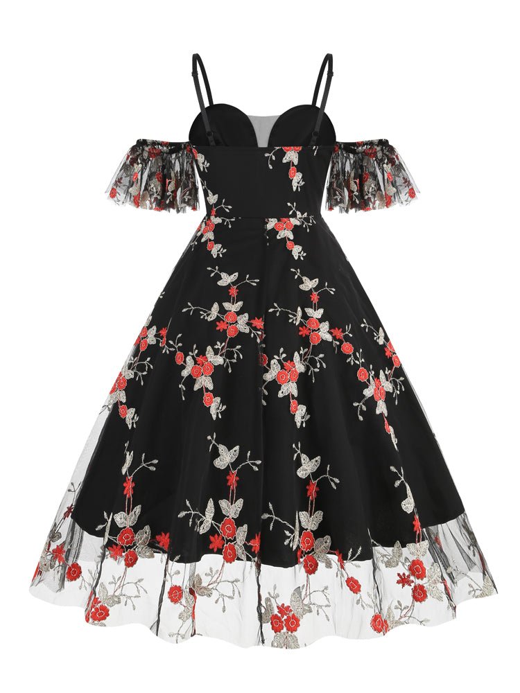 Robe 1950 Estivale Papillons - Louise Vintage