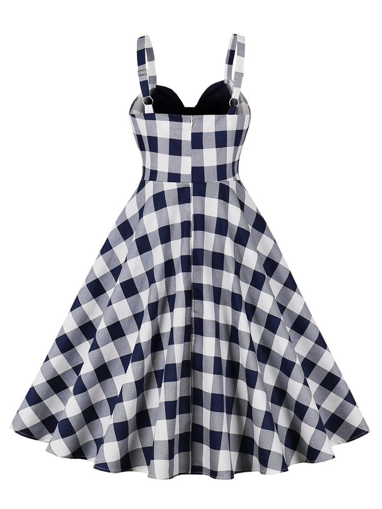 Robe à Carreaux Style Année 50 - Louise Vintage