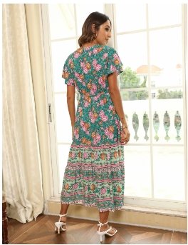 Robe à Fleurs Années 70 - Louise Vintage