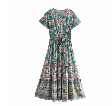 Robe à Fleurs Années 70 - Louise Vintage