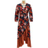 Robe à Motifs Années 70 Dessin - Louise Vintage