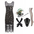 Robe Année 20 Femme Noire (Avec Accessoires) - Louise Vintage