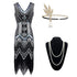 Robe Année 20 Gatsby Noire (Avec Accéssoires) - Louise Vintage