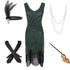 Robe Année 20 Vintage Verte (Avec Accéssoires) - Louise Vintage