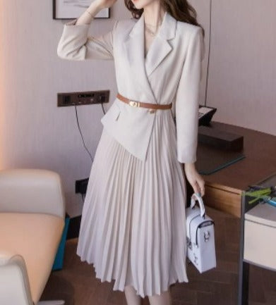 Robe Année 40 50 Classique Blanc - Louise Vintage