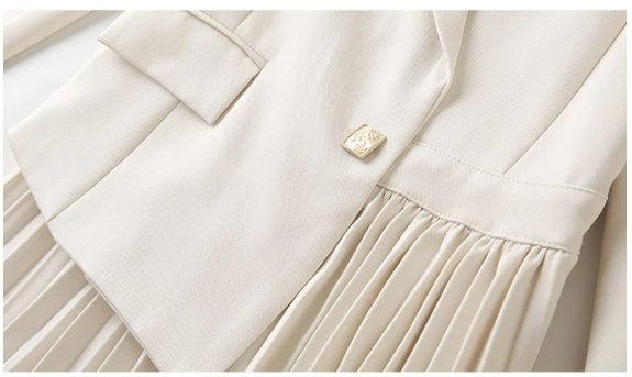 Robe Année 40 50 Classique Blanc - Louise Vintage