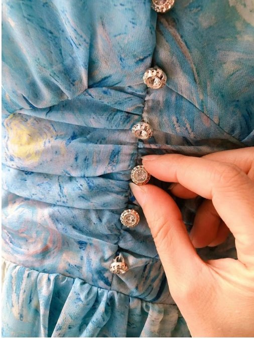 Robe Année 40 Mariage Bleu Ciel - Louise Vintage