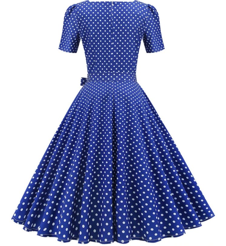 Robe Année 50 à Pois - Louise Vintage