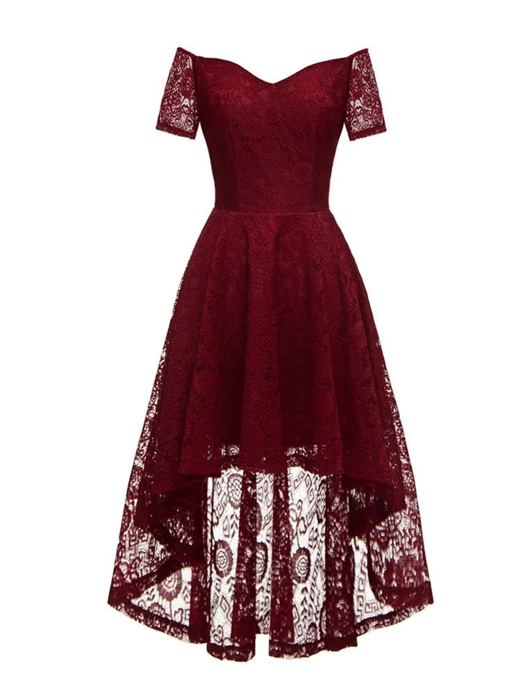 Robe Année 50 Chic Bordeaux - Louise Vintage