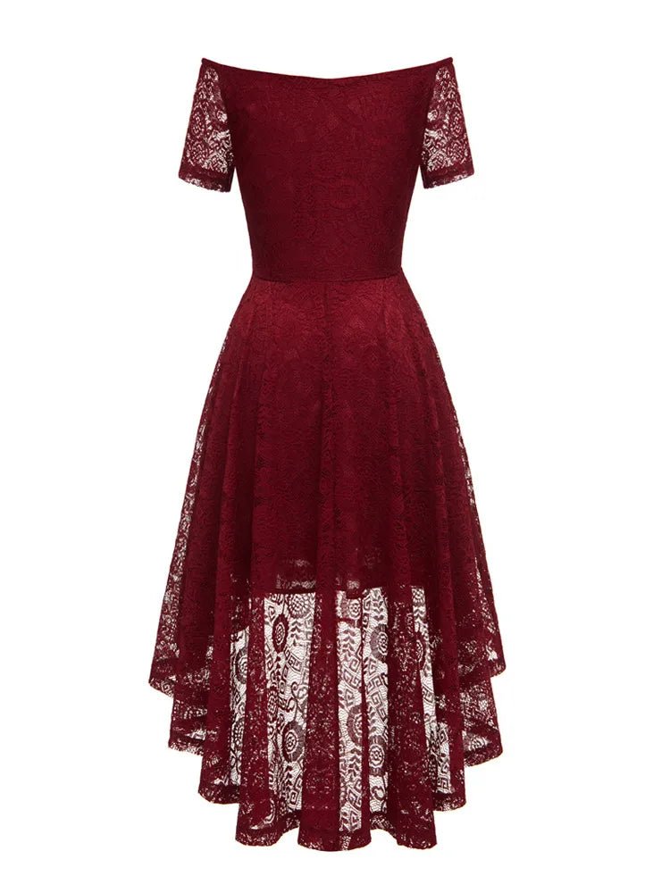 Robe Année 50 Chic Bordeaux - Louise Vintage