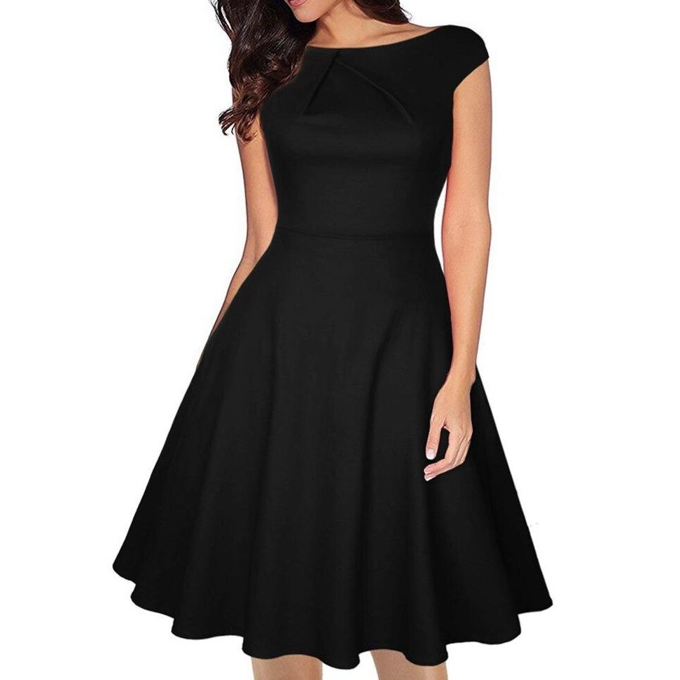 Robe Année 50 Chic Noire - Louise Vintage