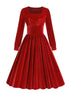 Robe Année 50 Chic Rouge - Louise Vintage