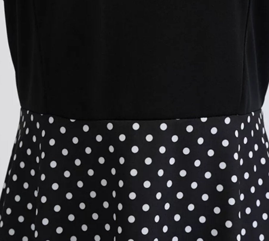 Robe Année 50 Noir Pin Up - Louise Vintage