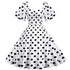 Robe Année 50 pas Cher Blanche - Louise Vintage