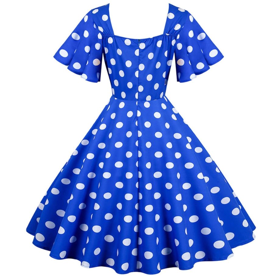 Robe Année 50 pas Cher Bleu - Louise Vintage
