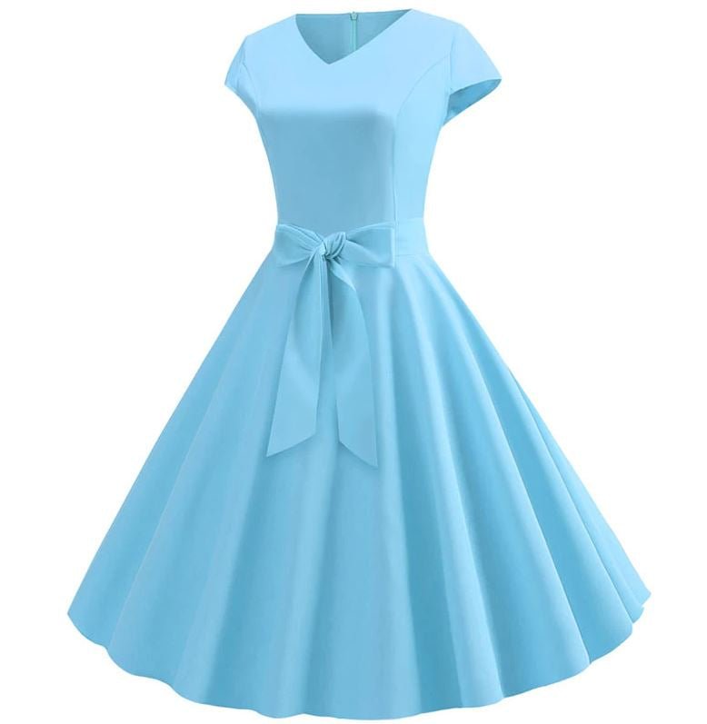 Robe Année 50 pour Mariage Bleu - Louise Vintage
