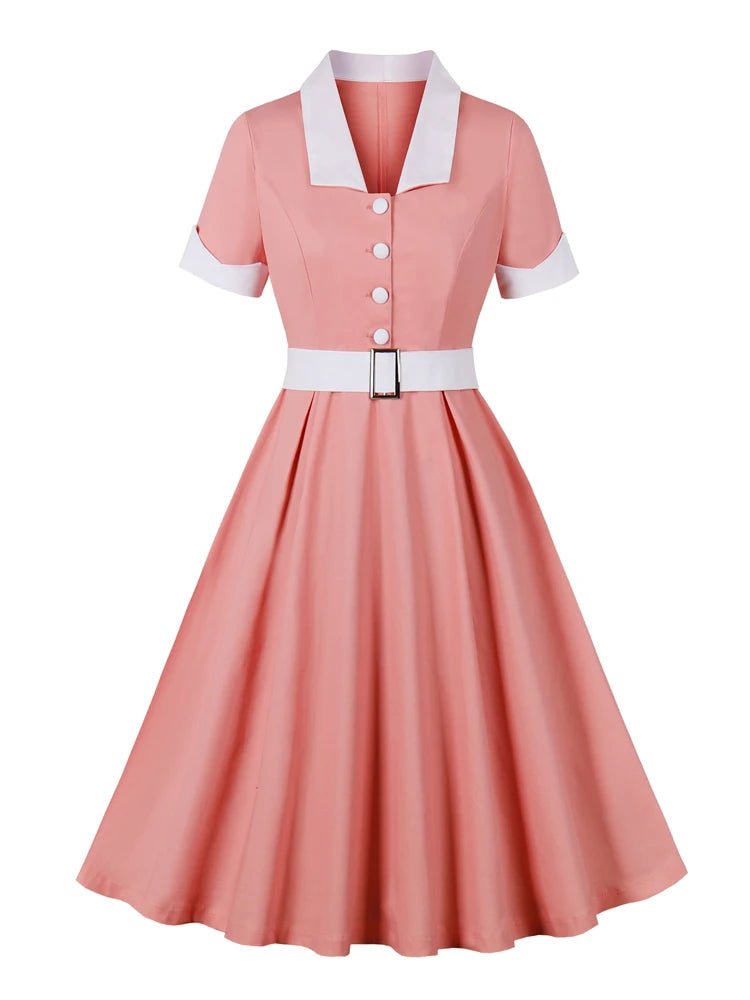 Robe Année 50 pour Mariage Rose - Louise Vintage