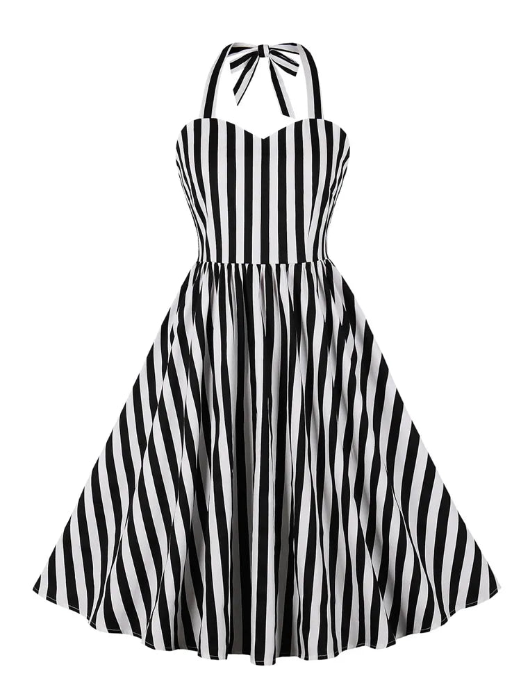 Robe Année 50 Rayée - Louise Vintage