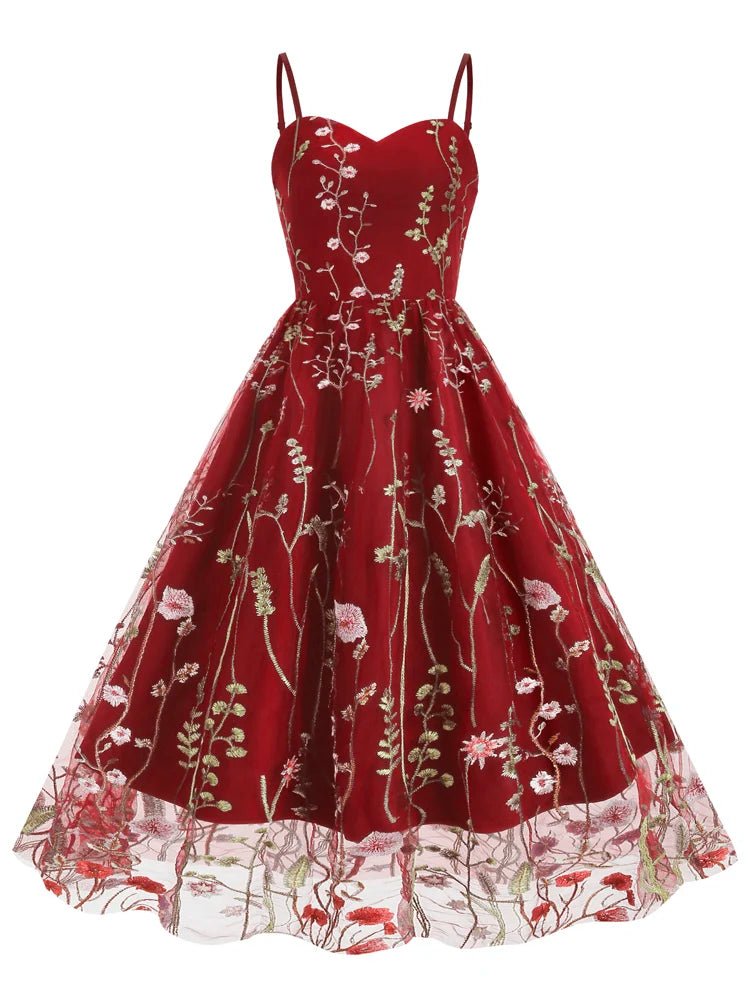 Robe Année 60 Chic Bordeaux - Louise Vintage