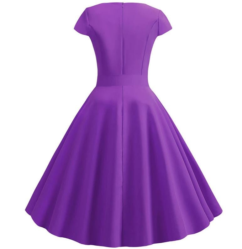 Robe Année 60 Vintage Violet - Louise Vintage