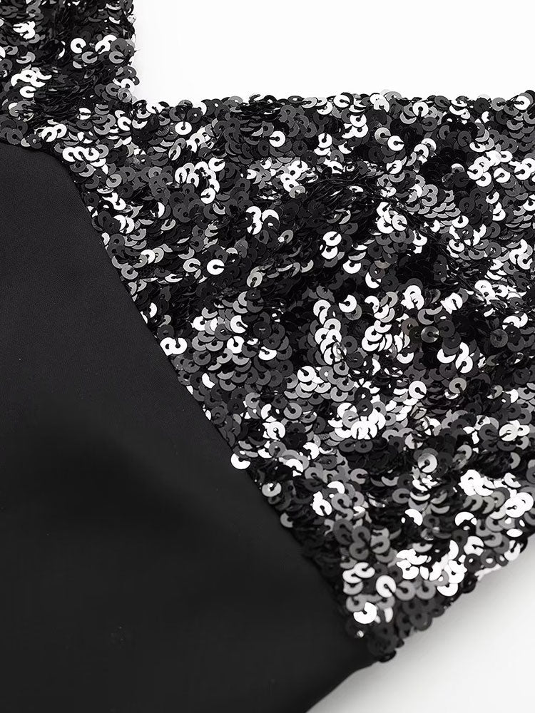 Robe Année 70 Chic Noire - Louise Vintage