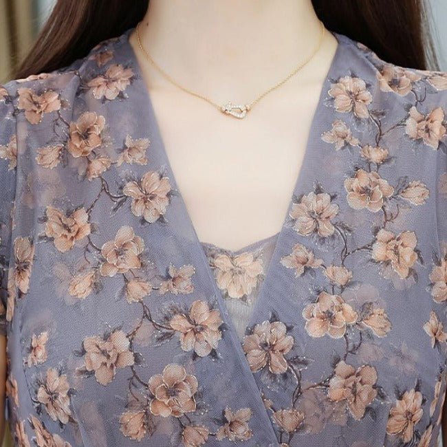 Robe Année 70 Hippie Fleurie - Louise Vintage