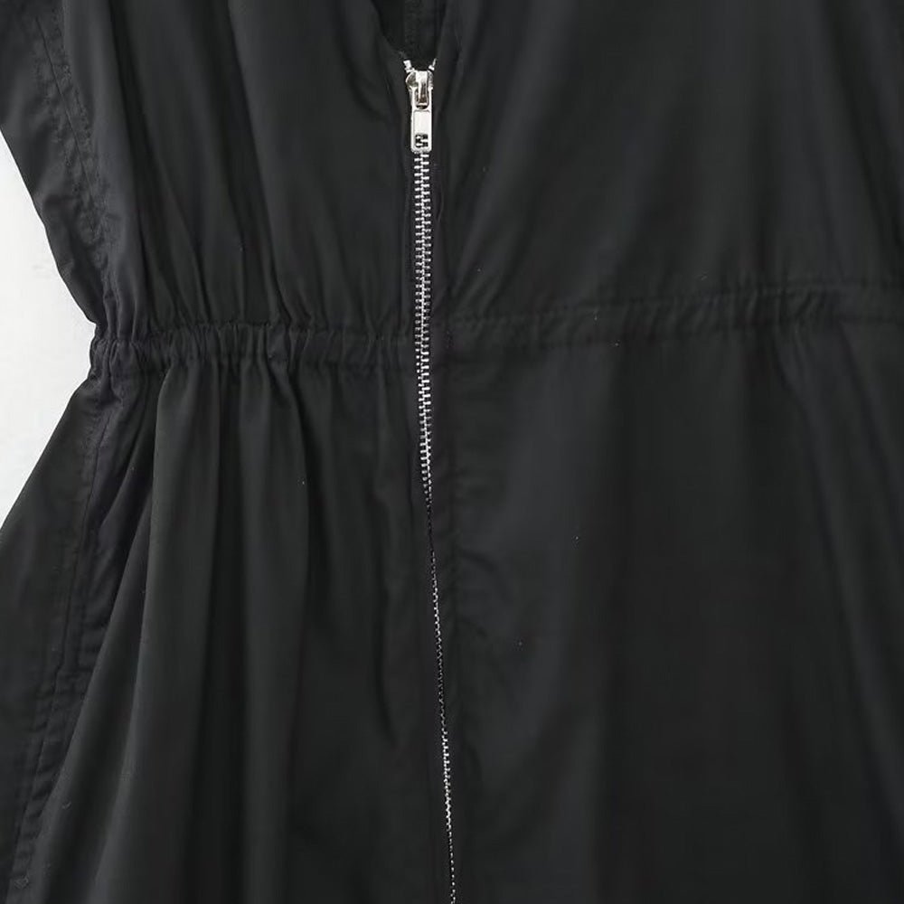 Robe Année 70 Hippie Noire - Louise Vintage