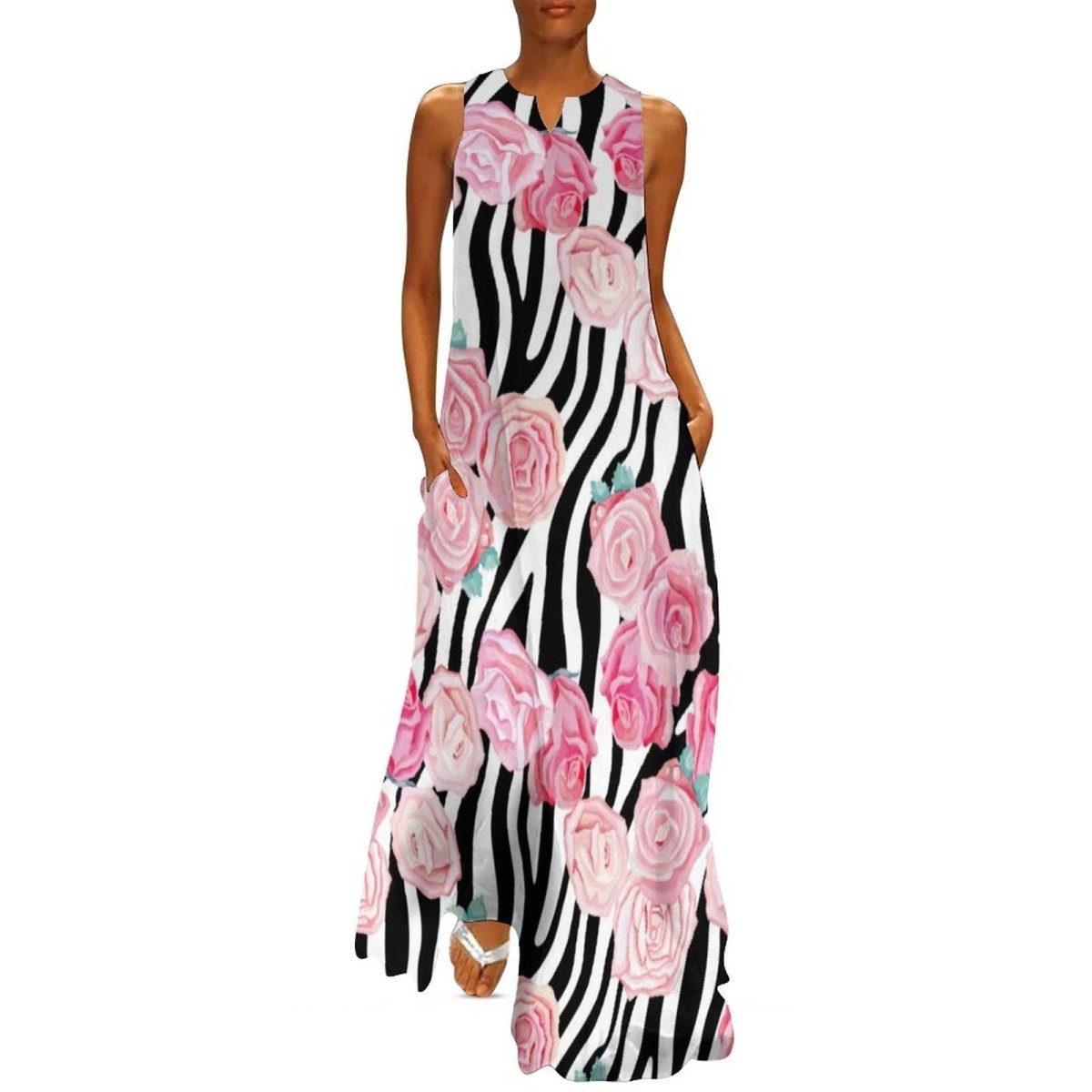 Robe Année 70 Vintage Fleurs - Louise Vintage