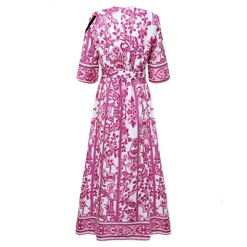 Robe Année 70 Vintage Violet - Louise Vintage