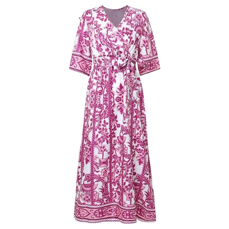 Robe Année 70 Vintage Violet - Louise Vintage
