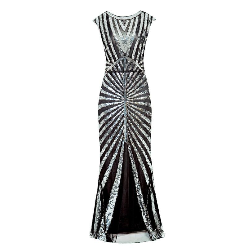 Robe Années 20 Argent - Louise Vintage