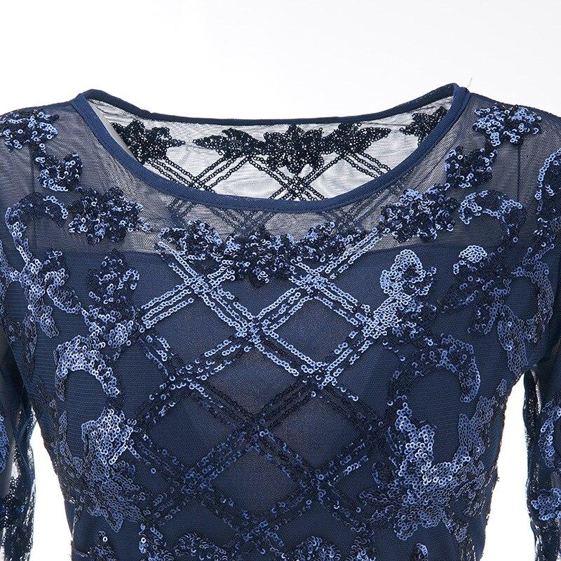 Robe Années 20 Grande Taille Bleu - Louise Vintage