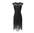 Robe Années 20 Noire Vintage - Louise Vintage