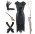 Robe Années 20 Paris Black (Avec Accéssoires) - Louise Vintage