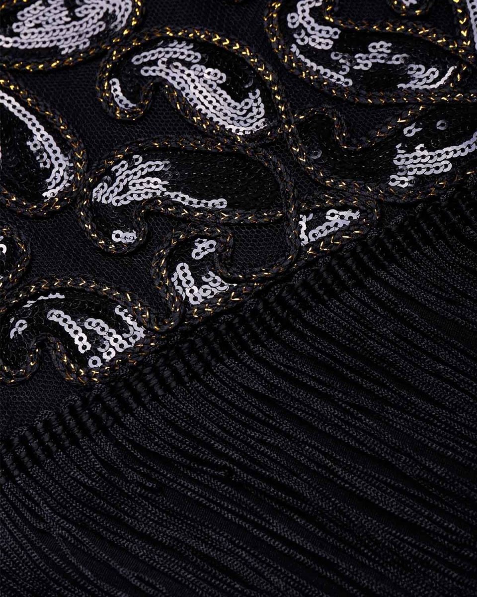 Robe Années 20 Sexy Noire - Louise Vintage