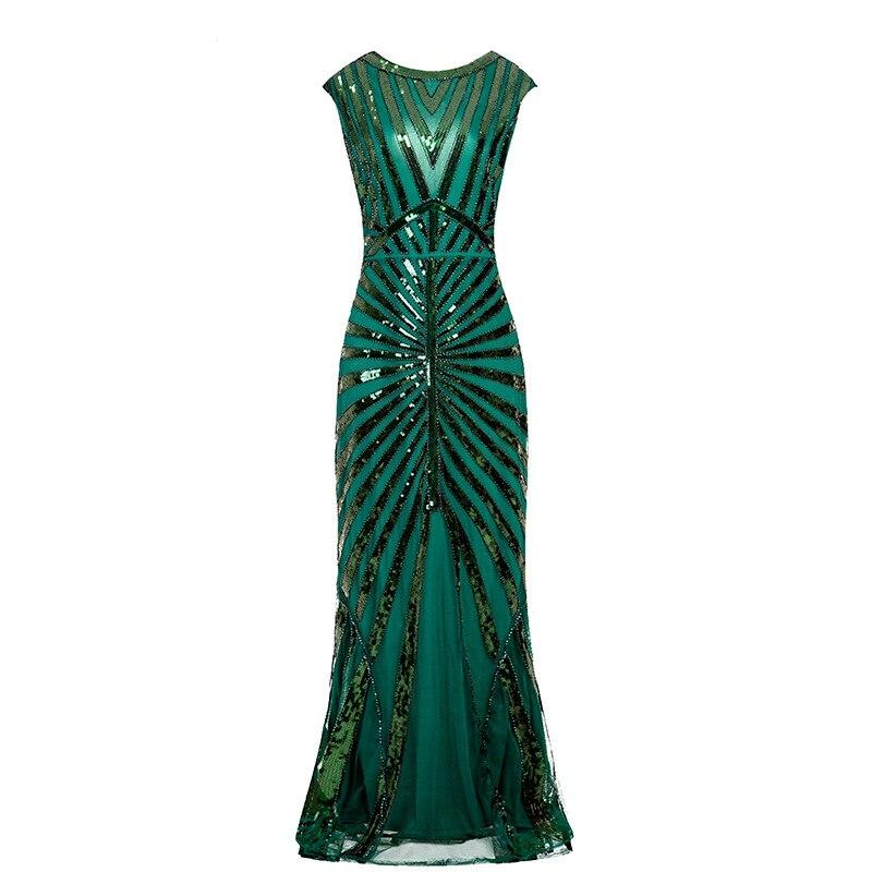 Robe Années 20 vert - Louise Vintage