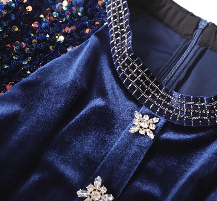 Robe Années 40 à Paillettes - Louise Vintage