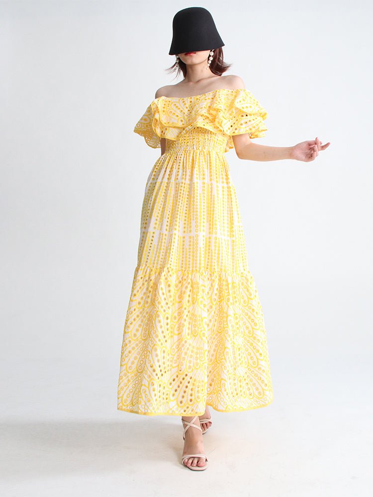 Robe Années 40 Chic Jaune - Louise Vintage